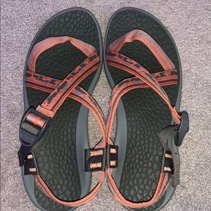 Never Worn Orange Chacos